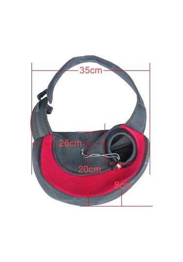 Dm Cbtx Köpek Ve Kedi Sling Taşıyıcı, Eller Serbest Çift Taraflı Pet Çanta, Küçük Boy Kırmızı
