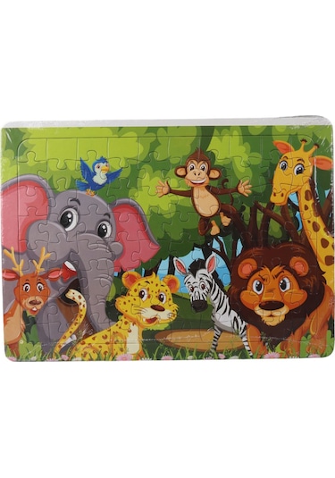 80 Parça Çocuk Puzzle Ve Yapboz Karışık Seri 12' Li Set