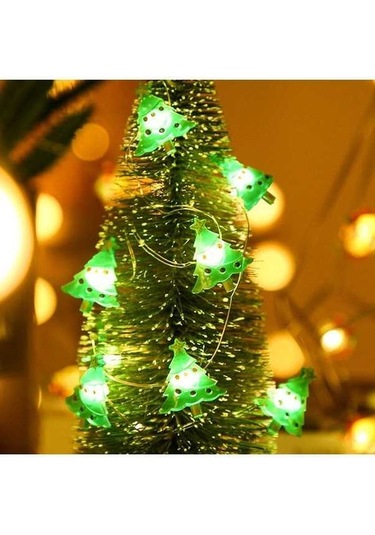 Fortunelane Noel Aydınlatma Zinciri 3m 30 Led - Sürekli Açık/parıltı, Renkli Pil İle Çalışır, Pil Dahil Değil Çok Renkli