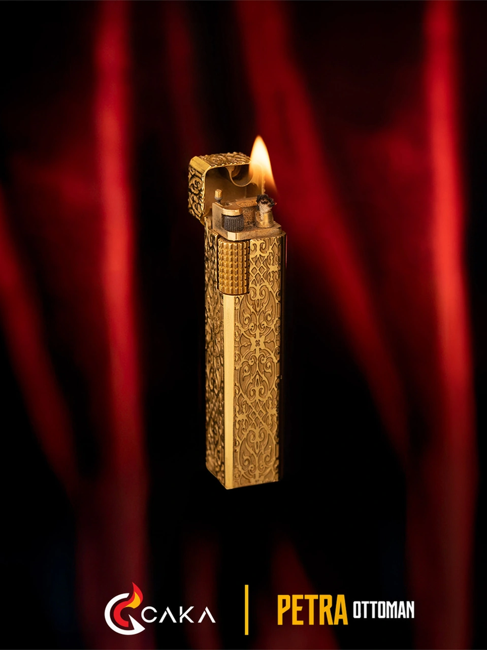 Caka Lighter Petra Ottoman Premium Çakmak Gold