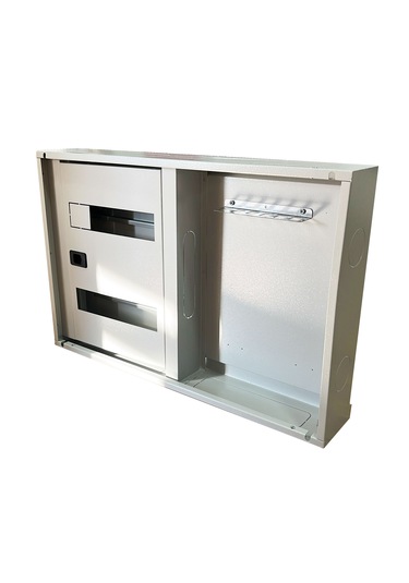 24 Modül Sigorta Dağıtım Panosu 70x40x13 Cm, Çift Kapaklı Metal