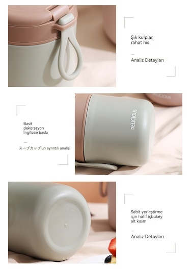 Paslanmaz Çelik Süt Termos Bardağı-mavi