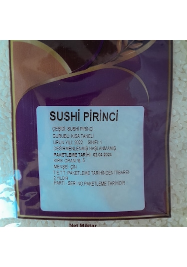 Deco Farm Sushi Pirinci 1 KG