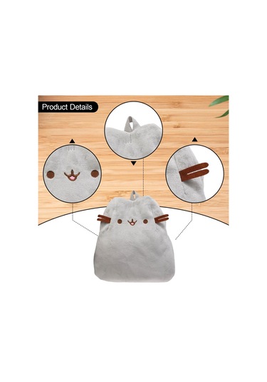 Suntek Sevimli Karikatür Peluş Sırt Çantası Moda Kadın Gri