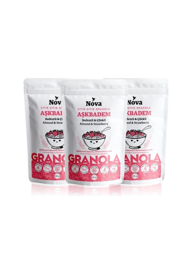 Nova Granola Aşkbadem 3 x 340 G