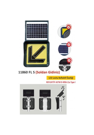 11860 Fl S Evelux Solar Ledli Flaşör Lamba