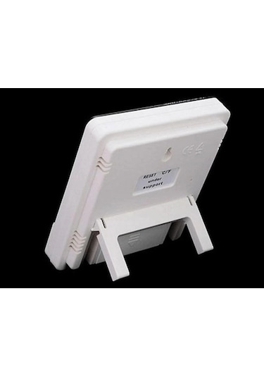 Bebek Odası Masaüstü Dijital Termometre Nem Ölçer Higrometre Saat 5365