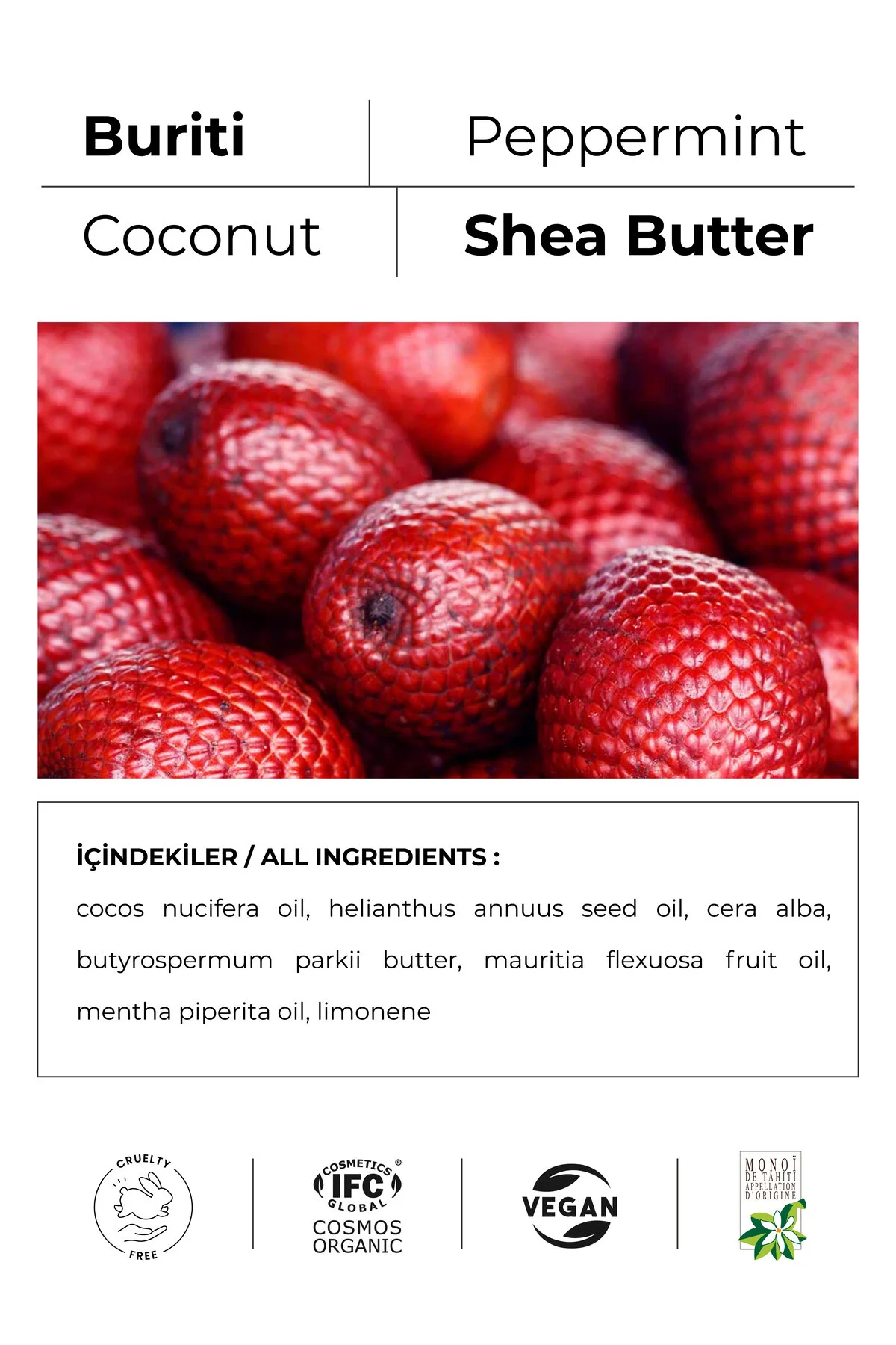 Monoibio Buriti Organik Onarıcı Dudak Bakım Kremi - Kuru Ve Çatlak Dudaklar Için Nemlendirici Lip Balm 5 Ml