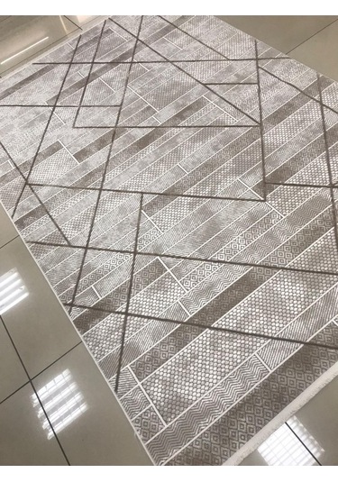 Merinos Halı Ritim 73338 070 Serisi Salon Oturma Yatak Odası Halısı Kahve