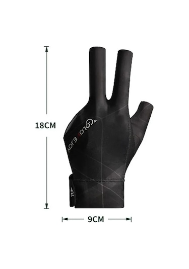 Youtek Profesyonel Bilardo Eldiveni - Nefes Alabilir, Kaymaz, 3 Parmaklı, Yorgunluğu Azaltan Tasarım