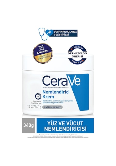 Cerave Kuru ve Çok Kuru Ciltler İçin Nemlendirici Krem 340 G