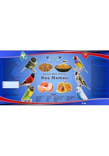 Beauti̇ful Kurtlu Balli̇ Kuş Maması̇ 5 Kg