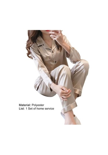 Şarap Kırmızısı 2 Adet/takım Büyük Kadın Gecelik Yatak Açma Yaka Pürüzsüz Nefes Tek Göğüslü Uzun Kollu Pijama Takım Elbise Yetişkin İçin 3xl Şarap Kırmızısı Bordo