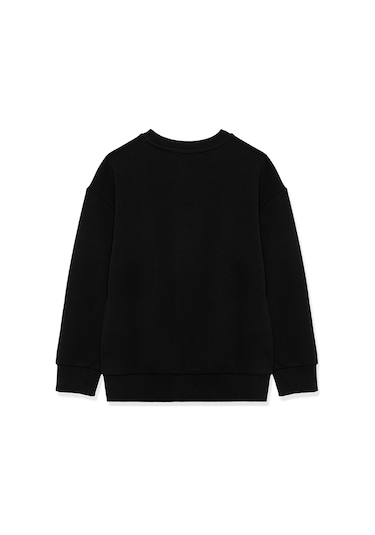 Mavi - Mavi Logo Baskılı Siyah Sweatshirt 6s10034-900