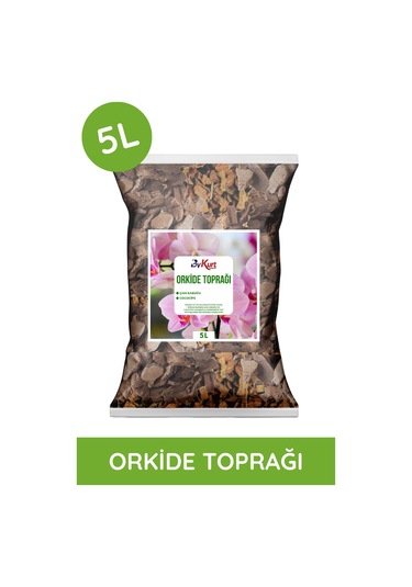 Bykurt 5l Orkide Toprağı İri Parçalı Çam Kabuğu & Cococips Karışımı Elenmiş Ve Temizlenmiş 5 Litre