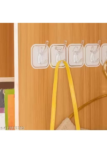 3b Trend Koparılabilen Kendinden Yapışkanlı Figürlü 6'lı Askı Gri Gri