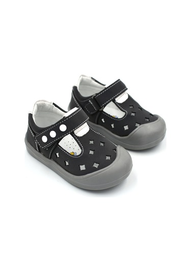 Prego Arzen Ortapedik Termo Kaymaz Taban Cırtlı Çocuk İlk Adım Ayakkabı Füme Füme