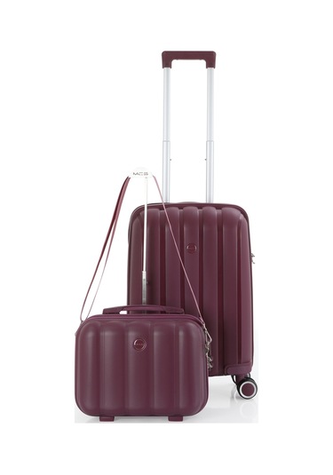 Mçs Polipropilen 2li Valiz Seti Kabin & Makyaj V305 S21yy1000073-set 210 Mürdüm