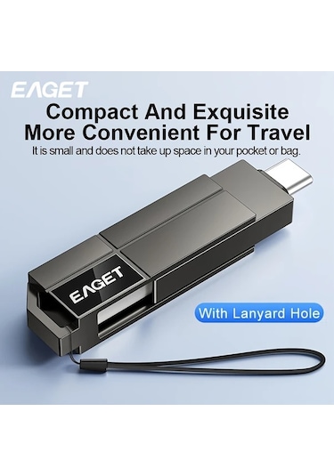Motion003 Eaget Cf33 Usb3 2 Flash Bellek 256gb Tip C Ve Usb 3 2 120mb S İphone Uyumlu Android Mac