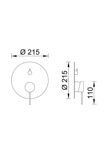 Fause Ankastre Banyo Bataryası Adonis 2 Yönlü Siyah Kab101-2B Mat Siyah
