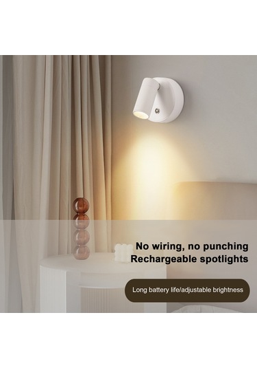 Monyee Güneş Işığı Hissi 95+ Crı Led Spot Lambası - Manyetik Montajlı, Dokunmatik Dimmer, 1800mah Pil Ve 3 Renk Seçeneği İle Göz Koruyucu Odalar Için Beyaz