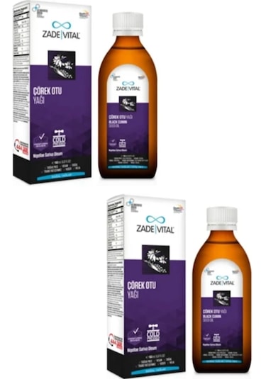 Zade Vital Çörek Otu Yağı 2 x 150 ML
