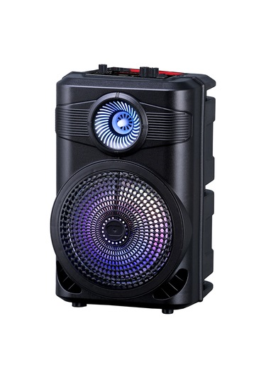 Makstechnology Gd-904 Dijital Led Göstergeli Fm Radyolu Mikrofonlu Rgb Tws 8 İnç Stereo Bas Siyah