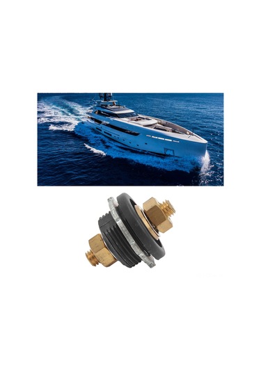 Qingmipy Araçlar İçin 250a Siyah - Akü Terminali Bağlayıcı, 3/8" Bakır Uç, Panelden Akü Kablolarını Kolayca Yönetin