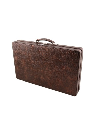 Star Deri Çanta Tavla Takımı Orta Boy