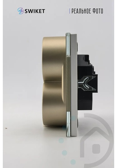 Lajt Haus Çiftli Cam Gömme Topraklamalı Priz 390145018 Çift Priz