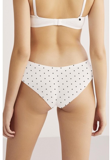 Kom Polka Puantiyeli Brazilian Kadın Külot 001