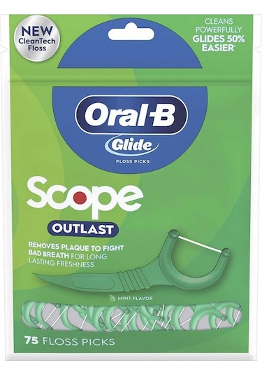 Oral-b Glide Scope Outlast Nane Aromalı Kürdanlı Diş İpi 75 Adet