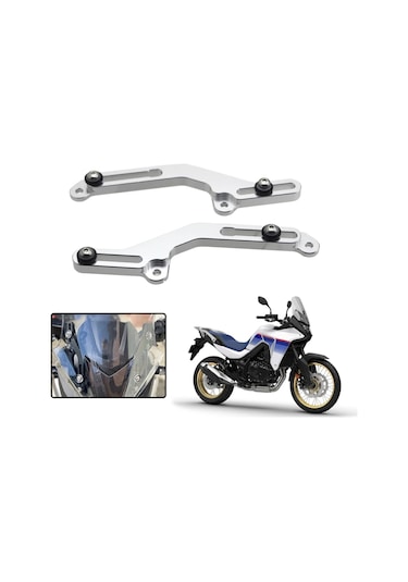 Xurunkeji Honda Xl750 Xl 750 Transalp 750 2023 2024 İçin Motosiklet Ön Cam Ayarlayıcıları Cnc Alüminyum Ön Cam Braketi Siyah