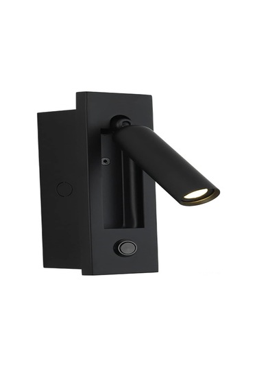 Yifomall Yatak Odası Okuma Işığı: Ayarlanabilir Led Duvar Lambası, Esnek Kollü, Göz Koruyucu Yumuşak Işık, Modern Dekoratif Tasarım Siyah