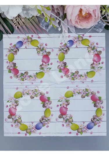 Love Land Paskalya Çelengi İçin 20 Adet Kağıt Mendil 33 33 Cm 152340606 Pembe