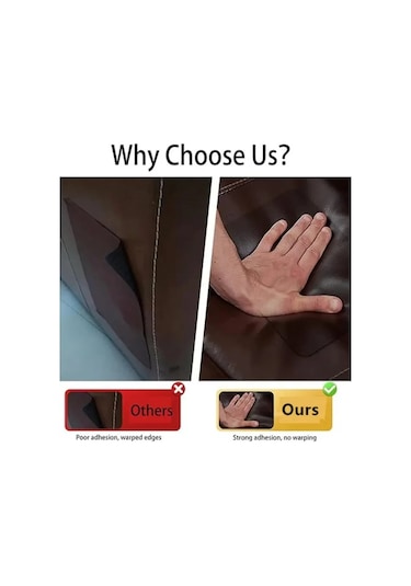 Kendinden Yapışkanlı Deri Tamir Bandı Yama Kanepe Araba Koltuğu Mobilya İçin Gray 50x120cm