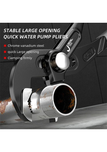 Jeemson 8" Evsel Çelik Hızlı Ayar Kanatlı Anahtar - Evsel Su Boruları, Tornailleri Ve Pipelar İçin Ev/iş Yeri El Aracı