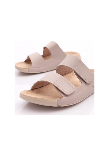 Dgn P27 Kadin Çift Bantli Terlik P27-1512-R0152 Bej