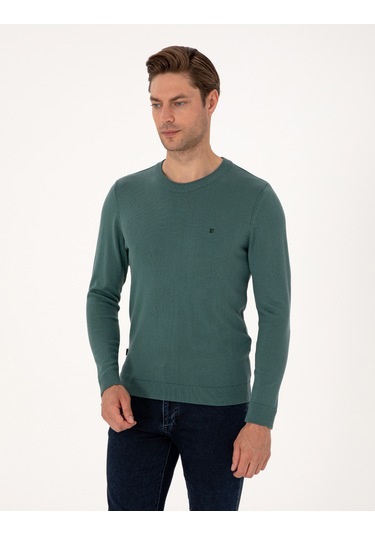 Pierre Cardin Erkek Yeşil Kazak /triko 50314192-vr054 Yeşil