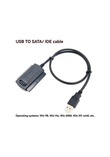 Lemestar Usb 2.0 İle Ide Sata 2.5/3.5 Disk Bağlantı Adaptörü Kablosu 2.5 Ve 3.5 İnç Sabit Diskler İçin