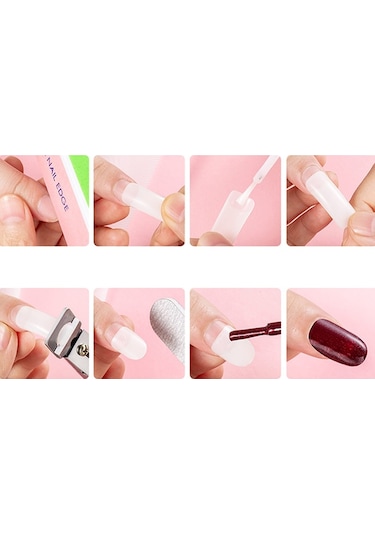 Sones Manikür Alet Seti Tırnak Kelime Kesim Seti, Özellikler: Şeffaf Tam Direk Büyük Set