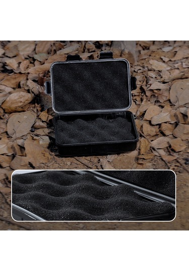 Aubyhe Siyah Dışarıda Kullanım Korumalı Depolama Kutusu - Su Geçirmez Ve Darbeye Dayanıklı, Pp Malzeme, 185x115x60mm