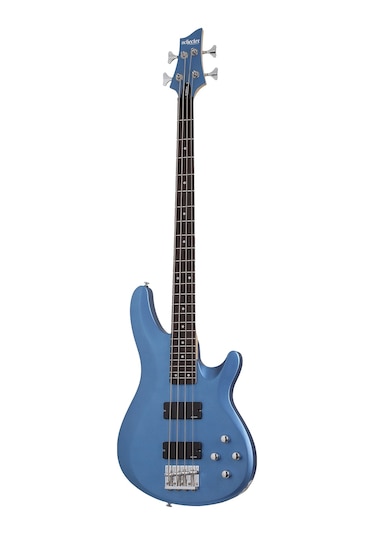 Schecter C-4 Deluxe Bas Gitar Satin Metallic Blue