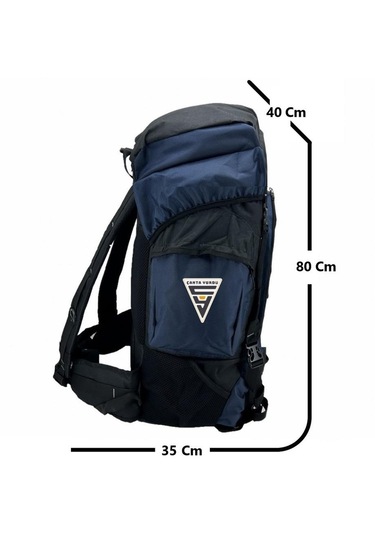Cakard 95+10 Litre Dağcı Sırt Çantası Lacivert