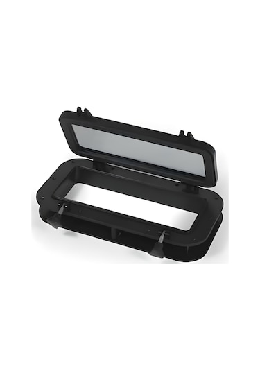 Lumboz İçten Montaj Dikdörtgen Siyah 40x20cm