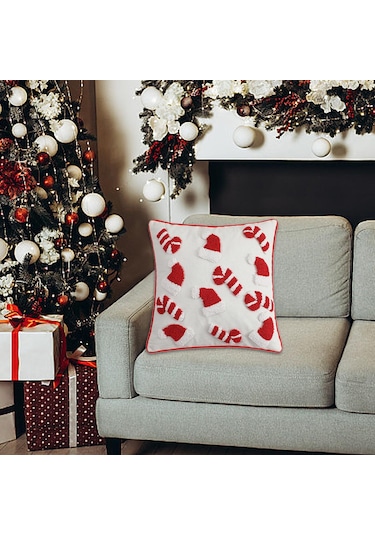 Suntek Yılbaşı Yastık Kılıfı Yıkanabilir Atma 45cmx45cm