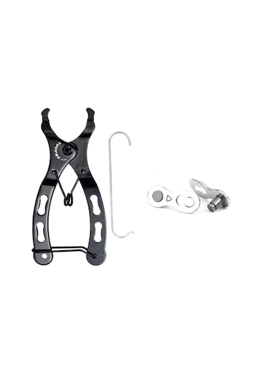 Yaleker Bisiklet Zinciri Araç Seti: 8 Vites Zincir Bağlantısı İle Demir Klips Açma Ve Kurma Testeresi