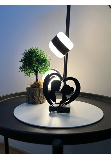 Lazer Kesim Dekoratif Sevgili Metal Mumluk
