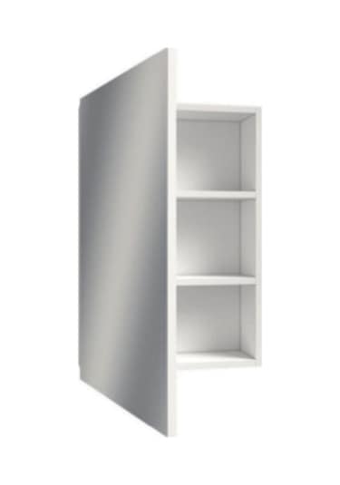 Tek Kapaklı Aynalı Banyo Dolabı Beyaz