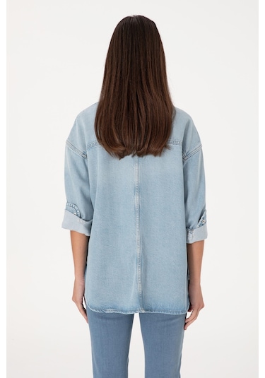 U.s. Polo Assn. Kadın Denim Gömlek 2109053 Mavi